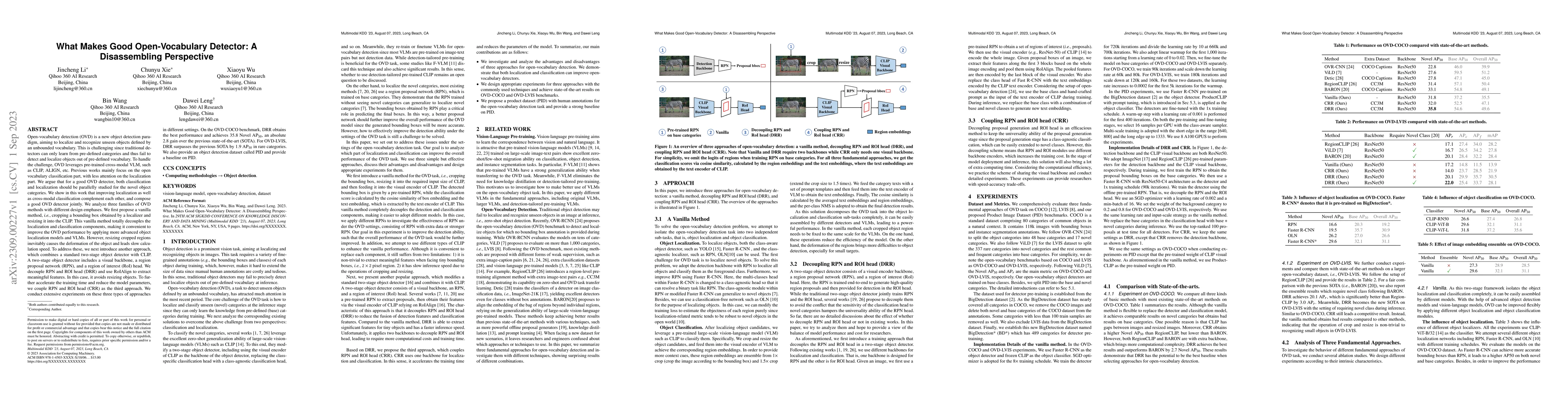 Thumbnail for What Makes Good Open-Vocabulary Detector: A Disassembling Perspective