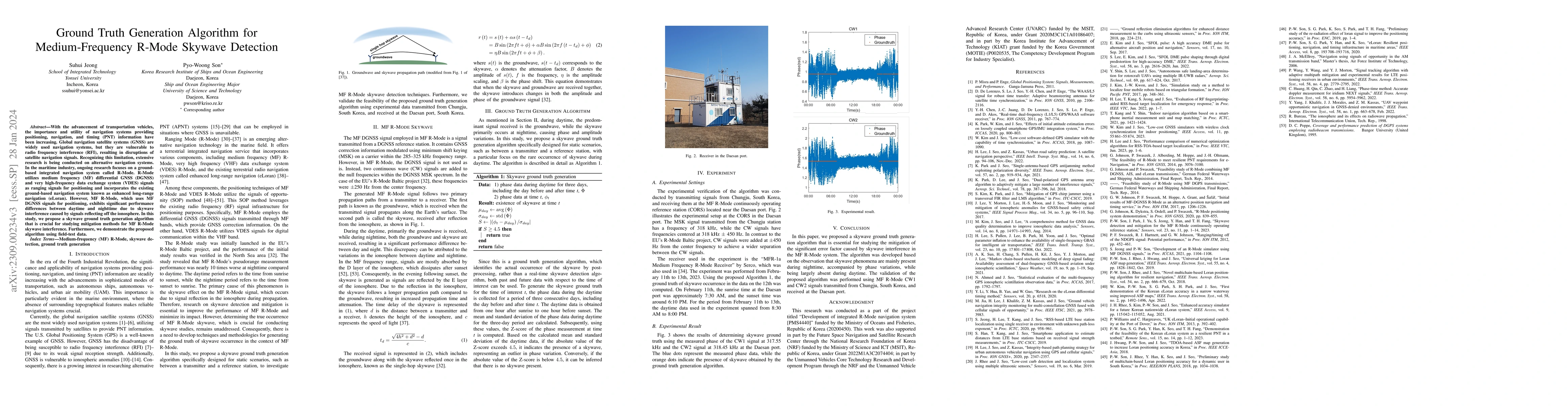 Thumbnail for Ground Truth Generation Algorithm for Medium-Frequency R-Mode Skywave
  Detection