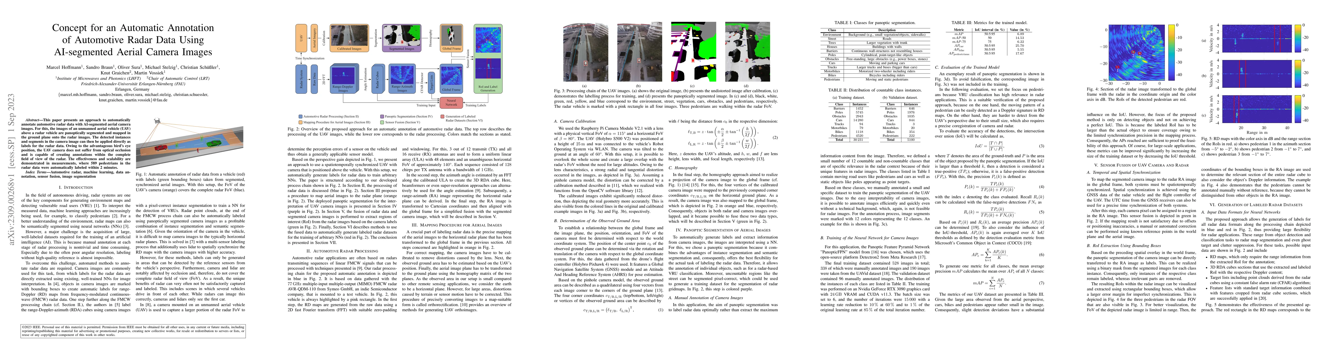 Thumbnail for Concept for an Automatic Annotation of Automotive Radar Data Using
  AI-segmented Aerial Camera Images