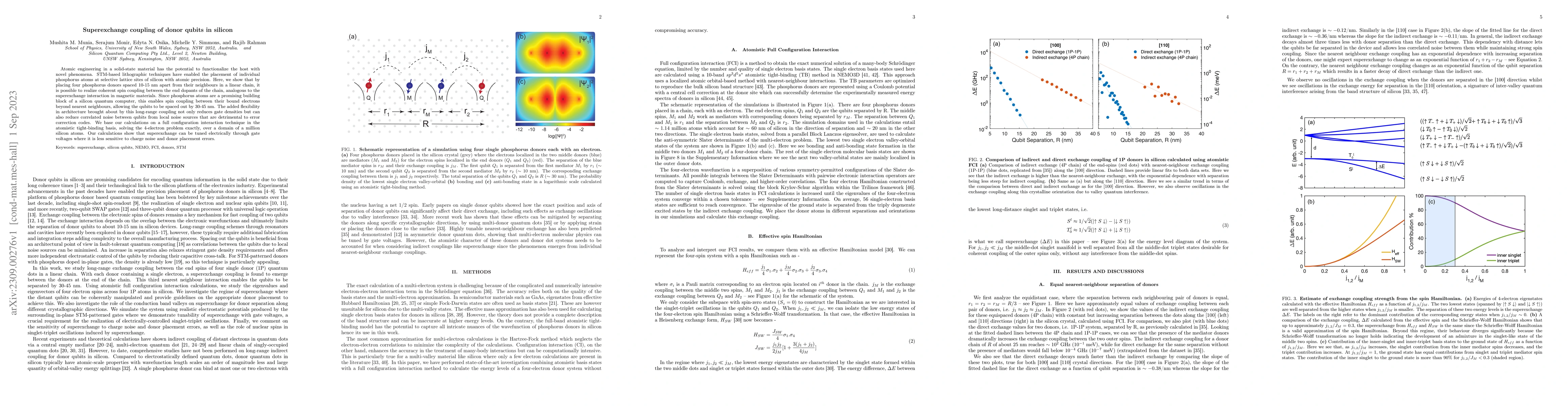 Thumbnail for Superexchange coupling of donor qubits in silicon