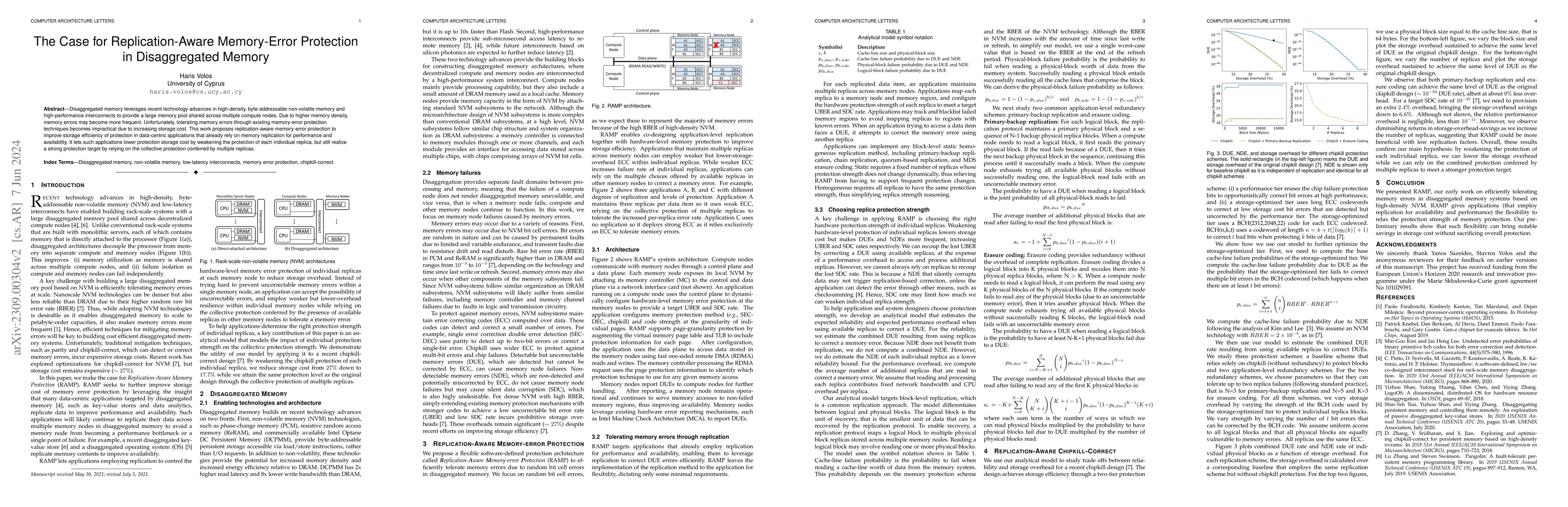 Thumbnail for The Case for Replication-Aware Memory-Error Protection in Disaggregated
  Memory