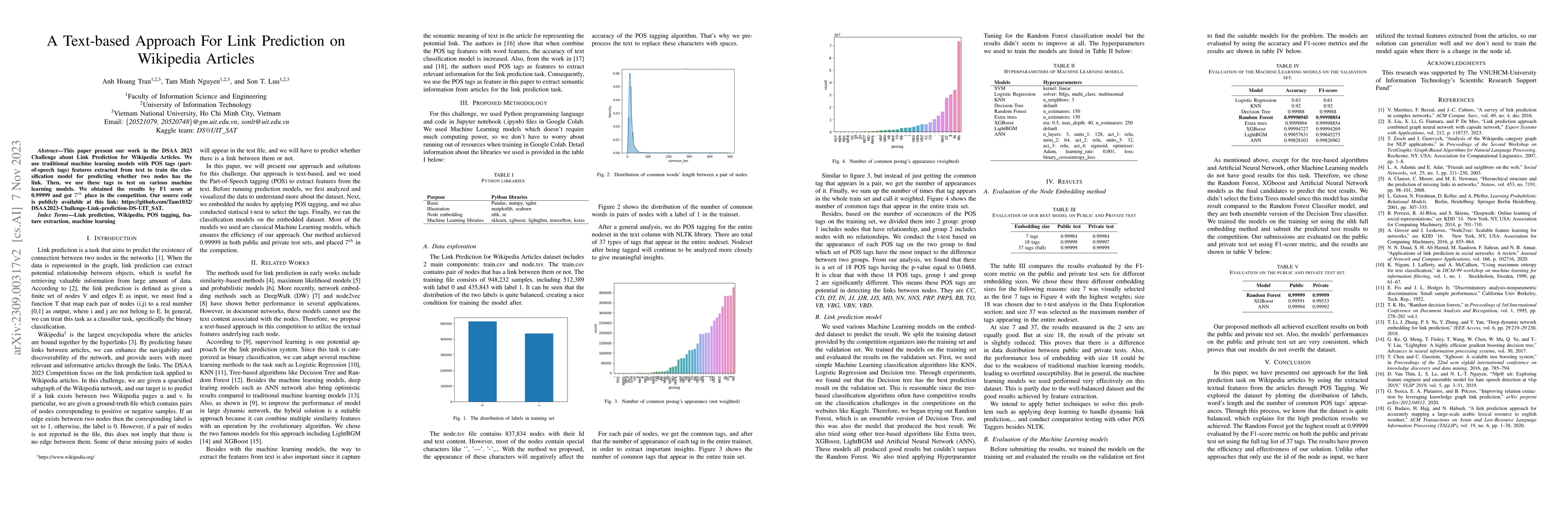 Thumbnail for A Text-based Approach For Link Prediction on Wikipedia Articles