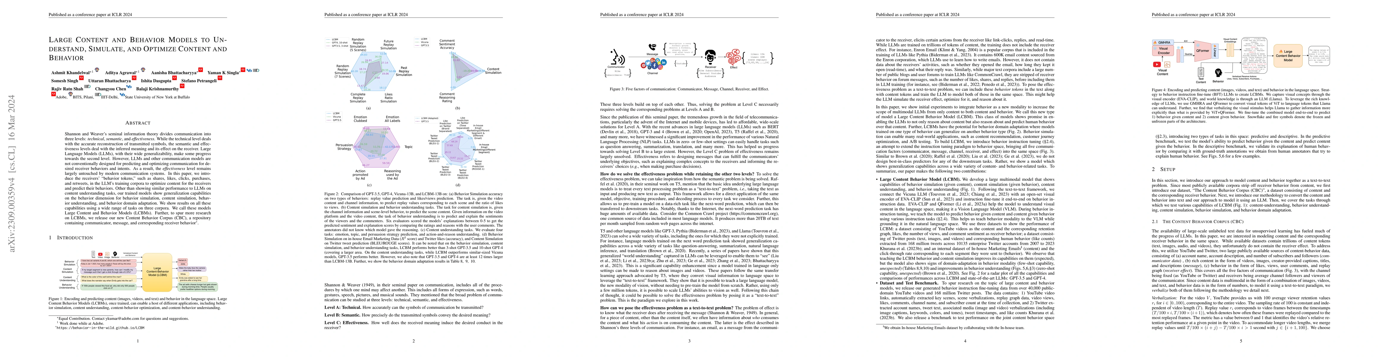 Thumbnail for Large Content And Behavior Models To Understand, Simulate, And Optimize
  Content And Behavior