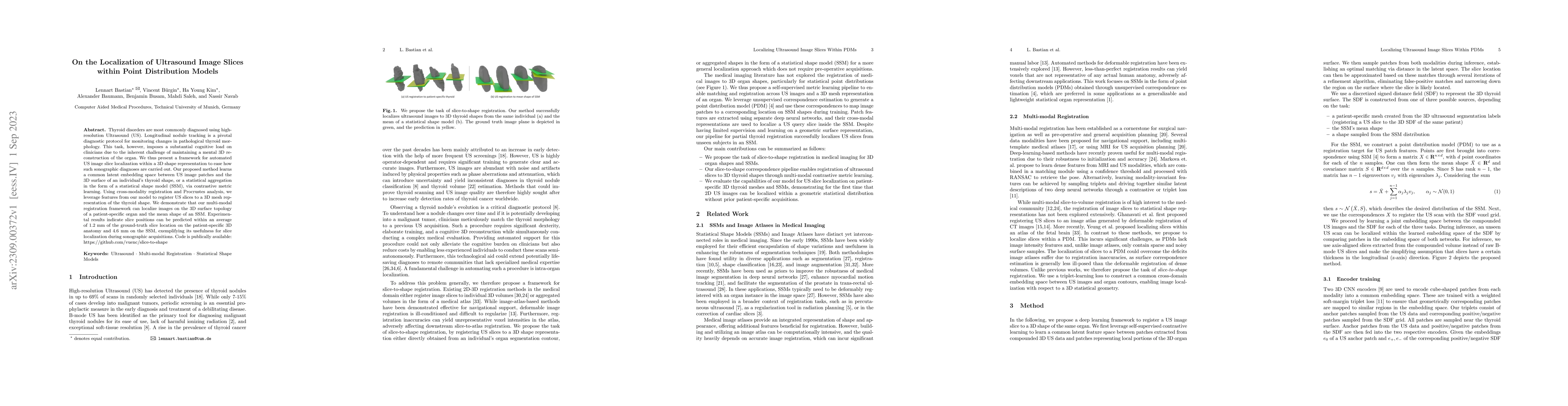 Thumbnail for On the Localization of Ultrasound Image Slices within Point Distribution
  Models