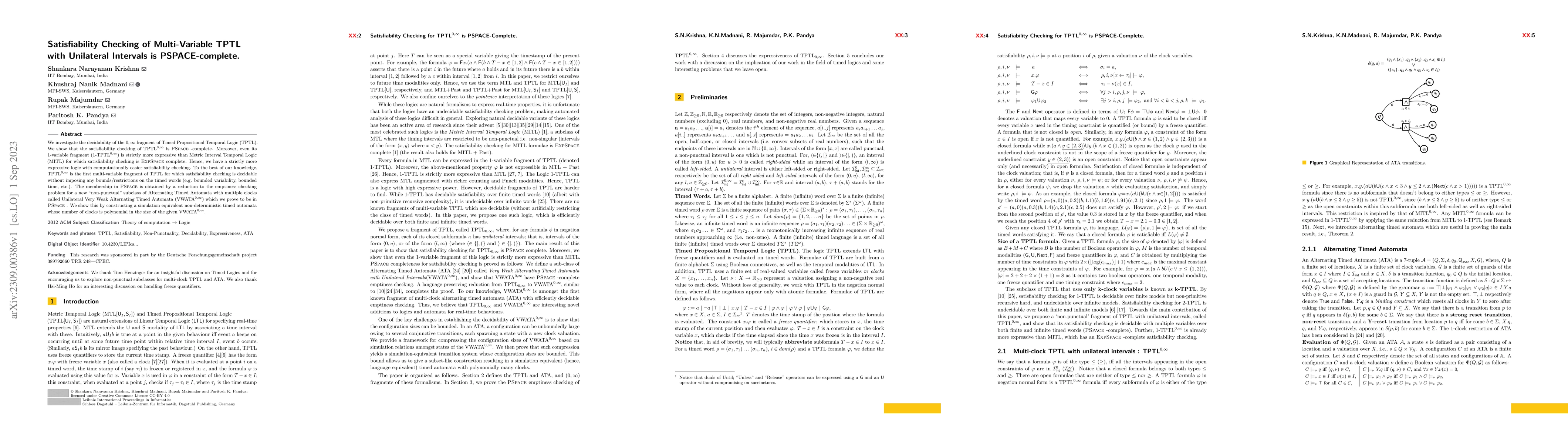 Thumbnail for Satisfiability Checking of Multi-Variable TPTL with Unilateral Intervals
  Is PSPACE-Complete