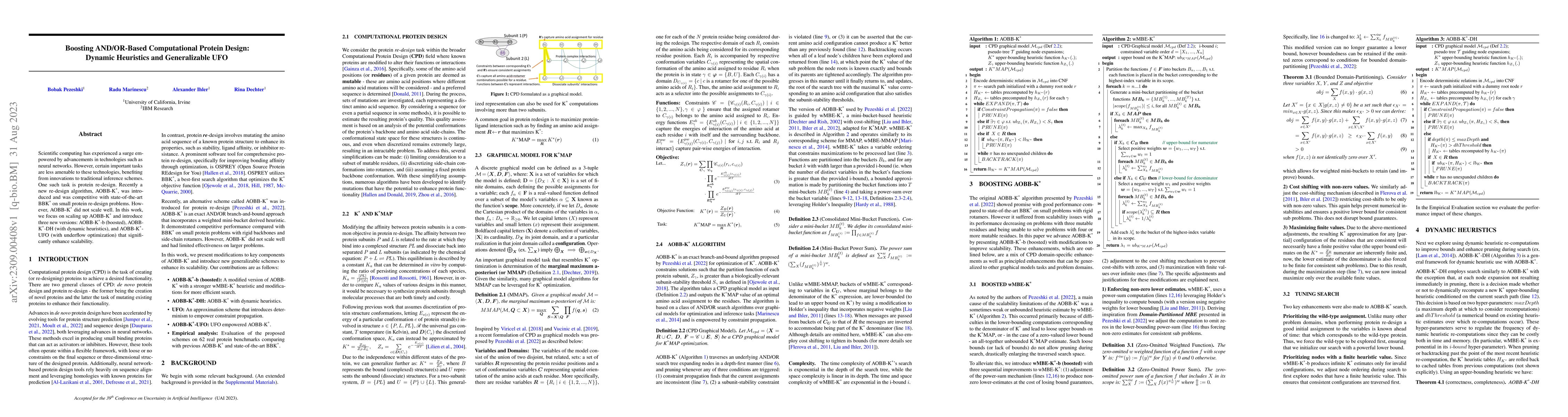 Thumbnail for Boosting AND/OR-Based Computational Protein Design: Dynamic Heuristics
  and Generalizable UFO
