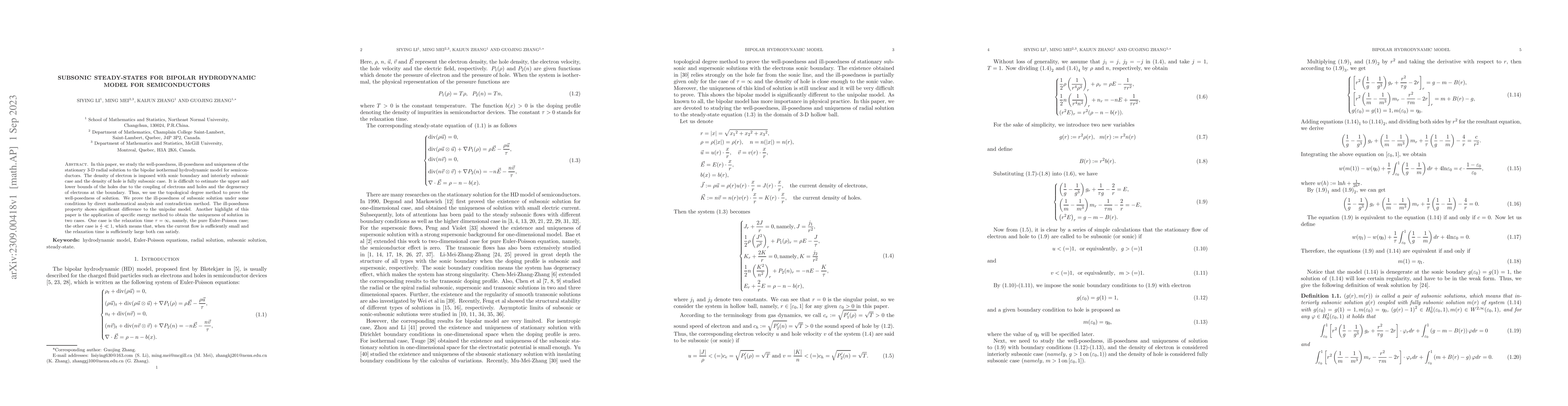 Thumbnail for Subsonic steady-states for bipolar hydrodynamic model for semiconductors
