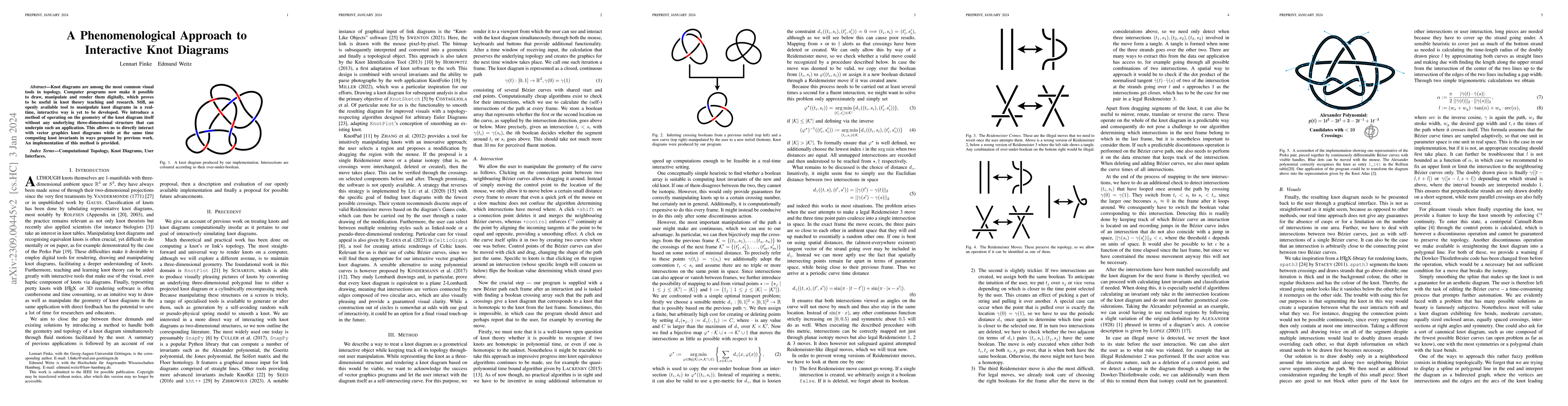 Thumbnail for A Phenomenological Approach to Interactive Knot Diagrams