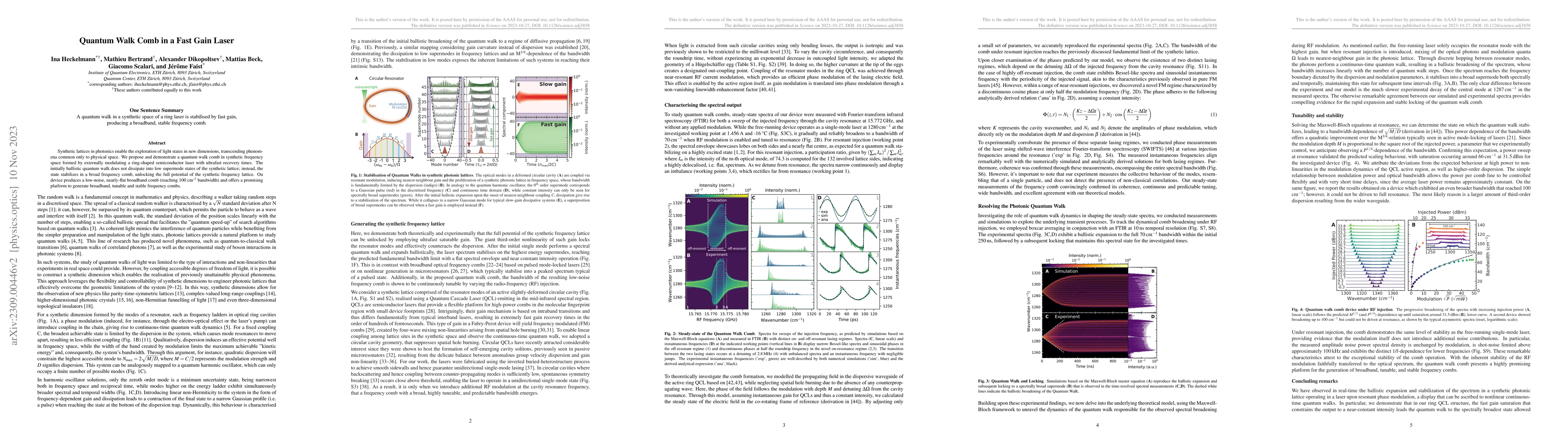 Thumbnail for Quantum Walk Comb in a Fast Gain Laser