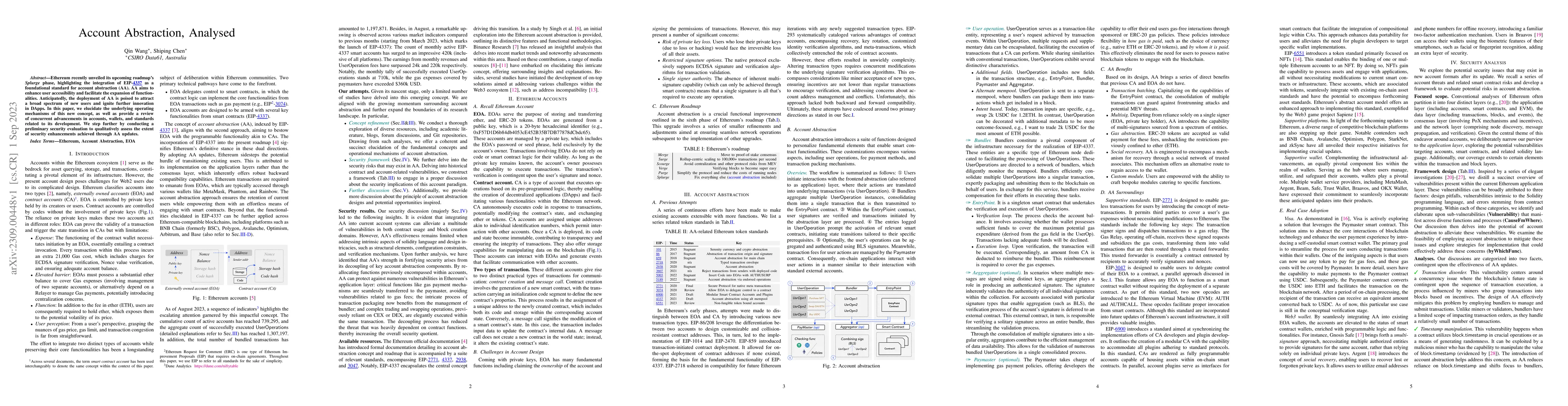 Thumbnail for Account Abstraction, Analysed