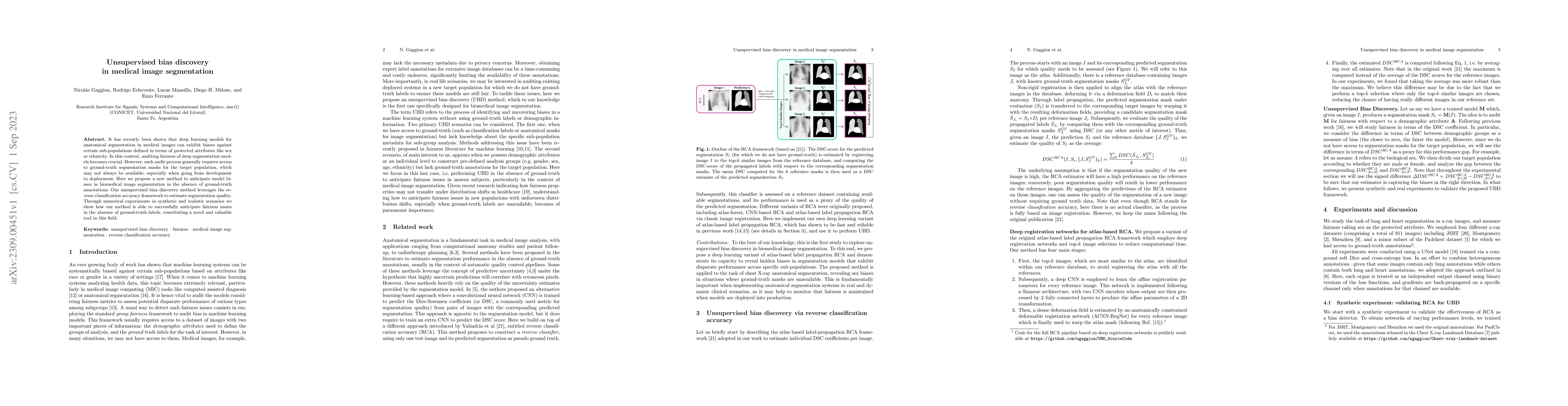 Thumbnail for Unsupervised bias discovery in medical image segmentation