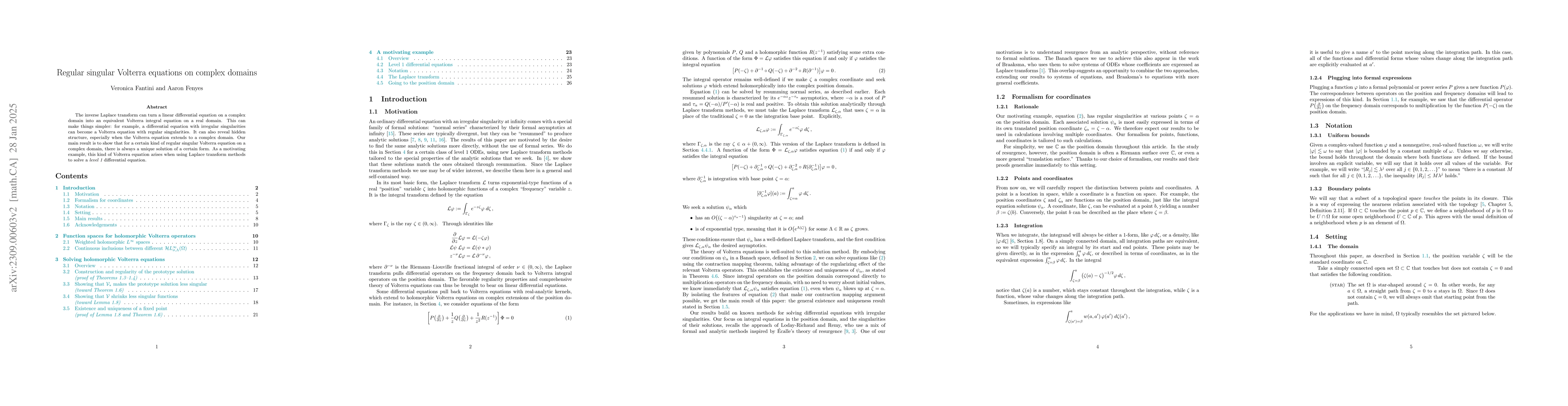 Thumbnail for Regular singular Volterra equations on complex domains