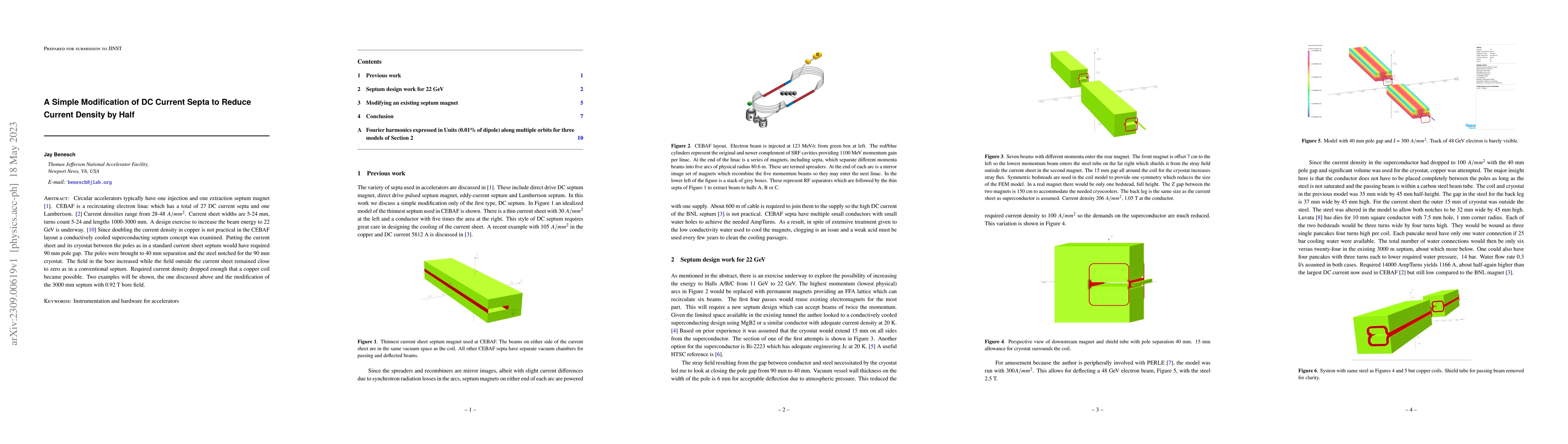 Thumbnail for A Simple Modification of DC Current Septa to Reduce Current Density by
  Half
