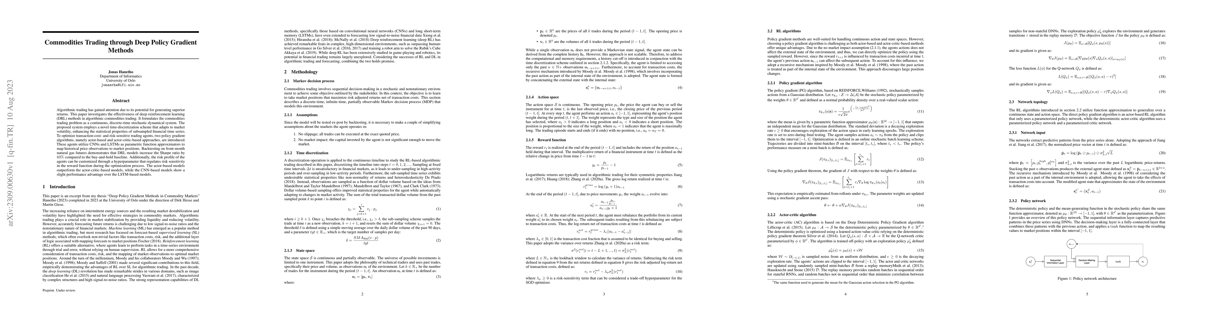 Thumbnail for Commodities Trading through Deep Policy Gradient Methods