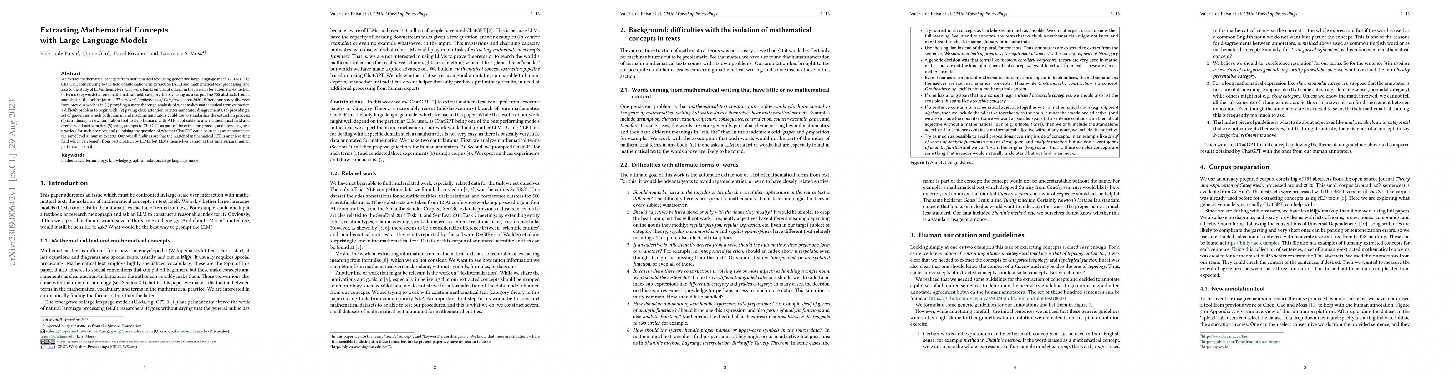 Thumbnail for Extracting Mathematical Concepts with Large Language Models
