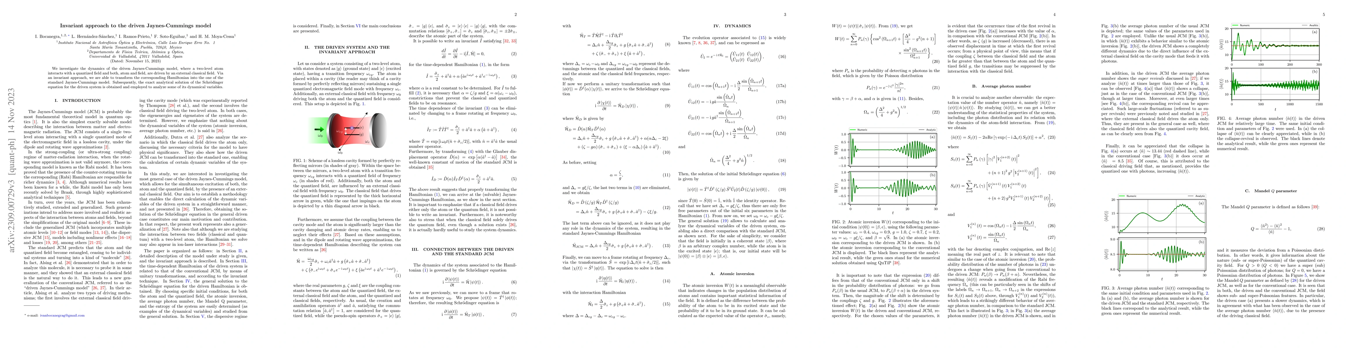 Thumbnail for Invariant approach to the Driven Jaynes-Cummings model
