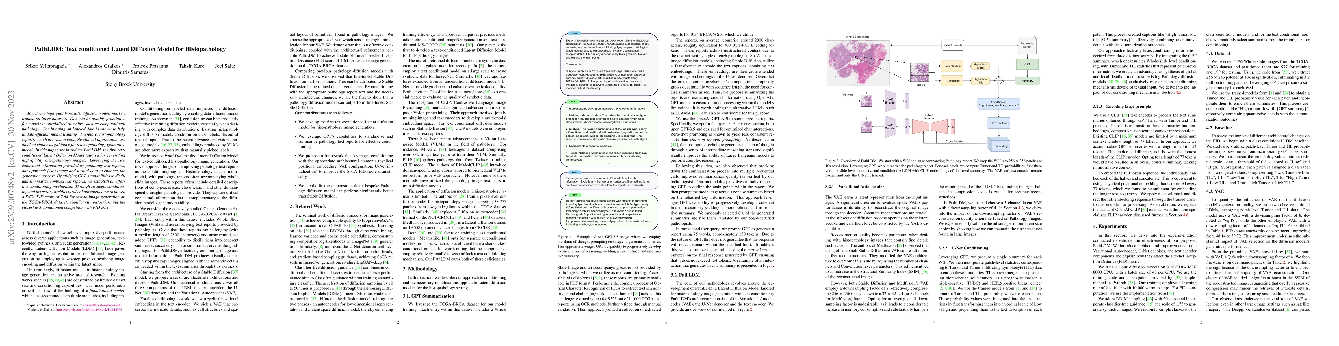Thumbnail for PathLDM: Text conditioned Latent Diffusion Model for Histopathology