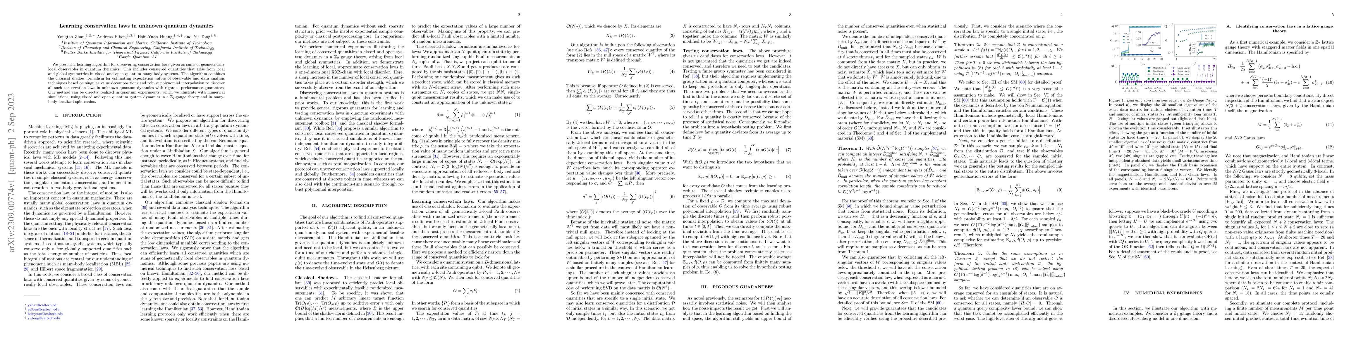 Thumbnail for Learning conservation laws in unknown quantum dynamics