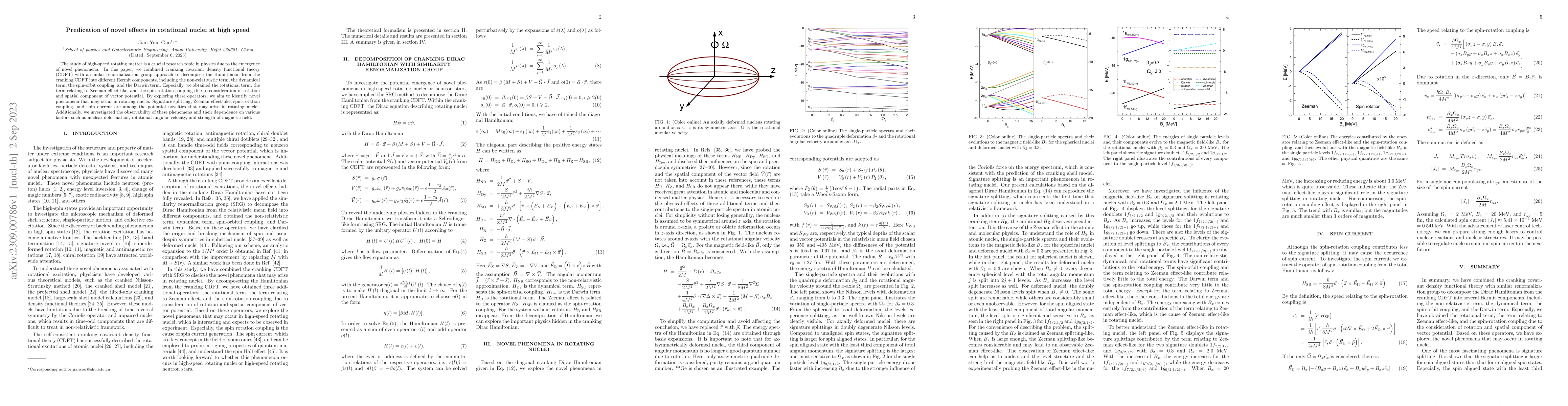 Thumbnail for Predication of novel effects in rotational nuclei at high speed