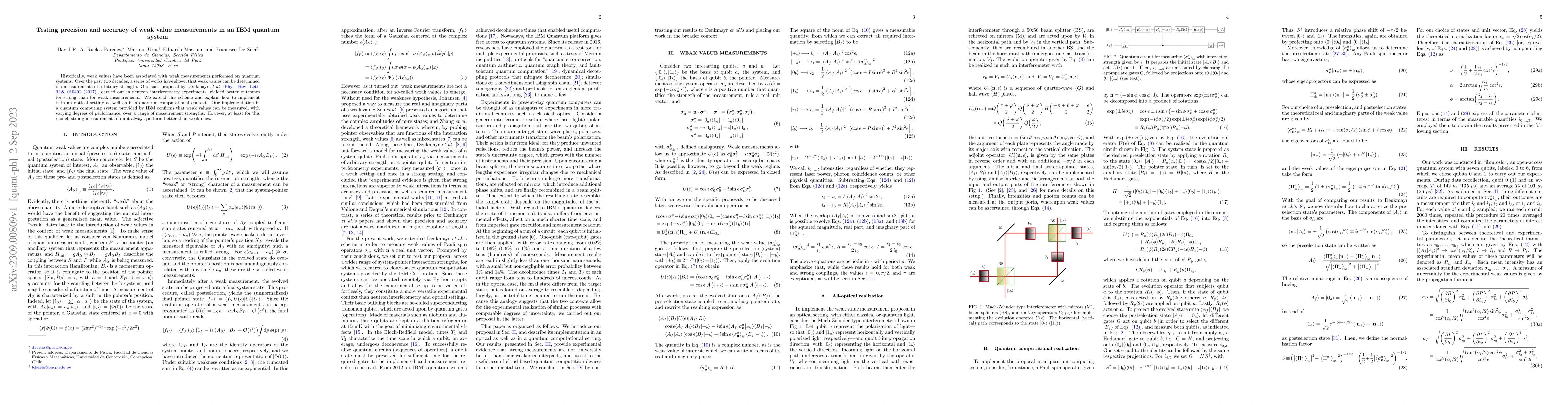 Thumbnail for Testing precision and accuracy of weak value measurements in an IBM
  quantum system