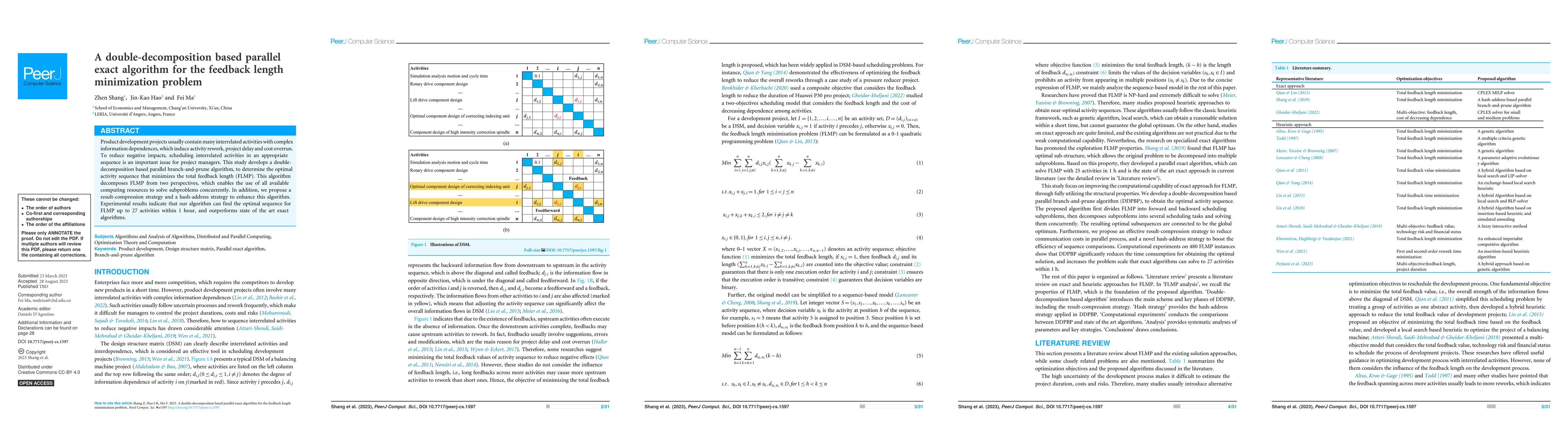 Thumbnail for A double-decomposition based parallel exact algorithm for the feedback
  length minimization problem