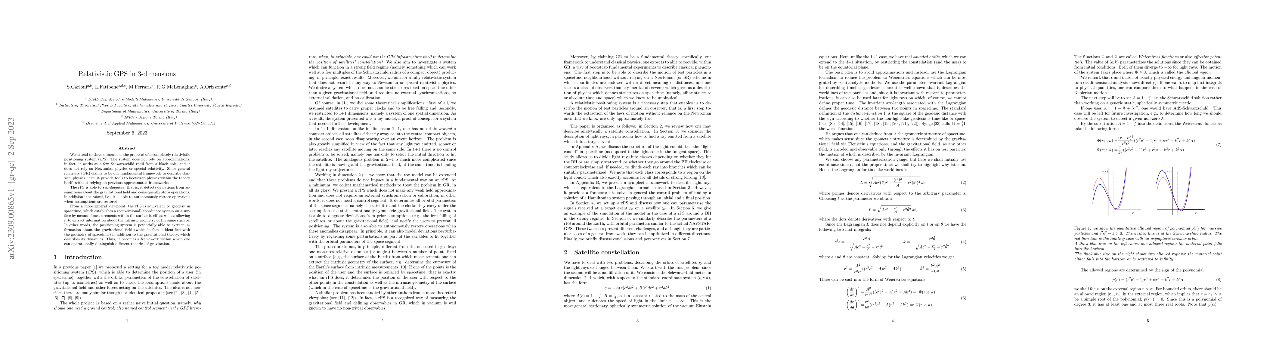 Thumbnail for Relativistic GPS in 3-dimensions
