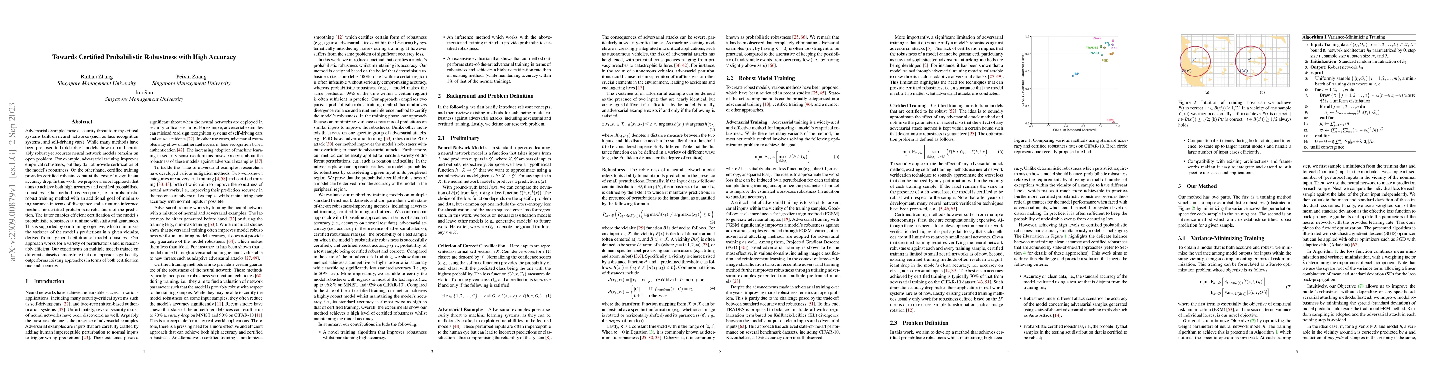 Thumbnail for Towards Certified Probabilistic Robustness with High Accuracy