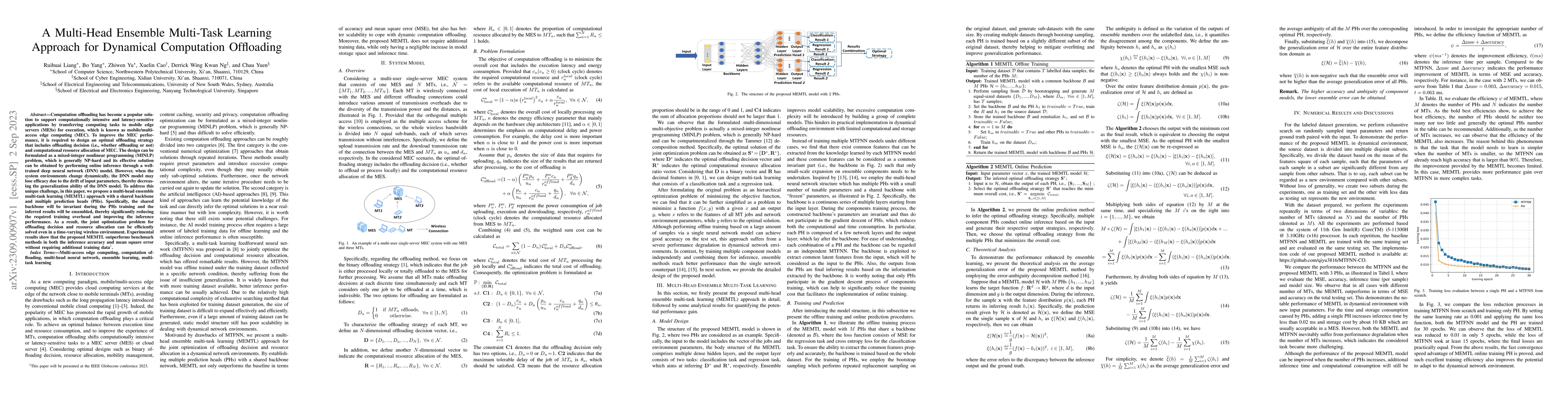 Thumbnail for A Multi-Head Ensemble Multi-Task Learning Approach for Dynamical
  Computation Offloading