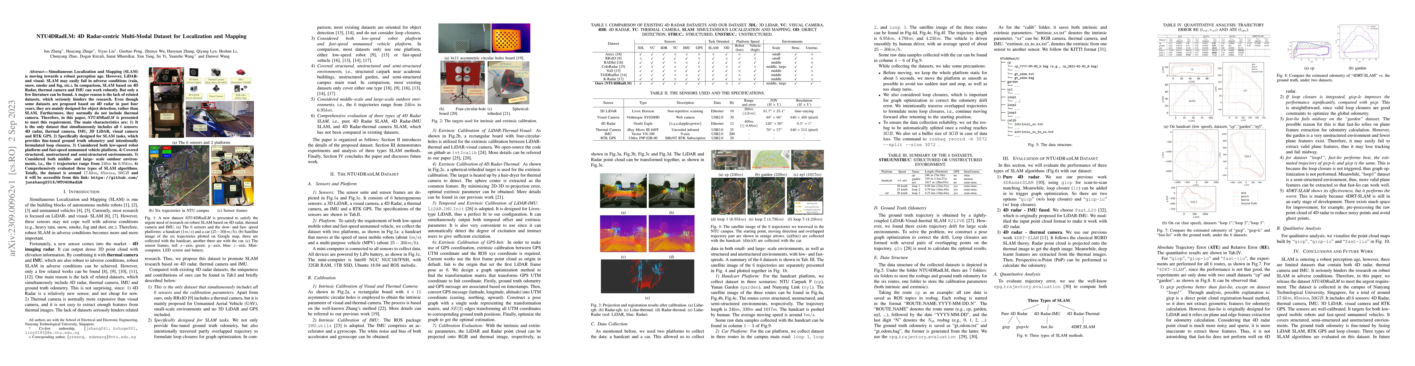 Thumbnail for NTU4DRadLM: 4D Radar-centric Multi-Modal Dataset for Localization and
  Mapping