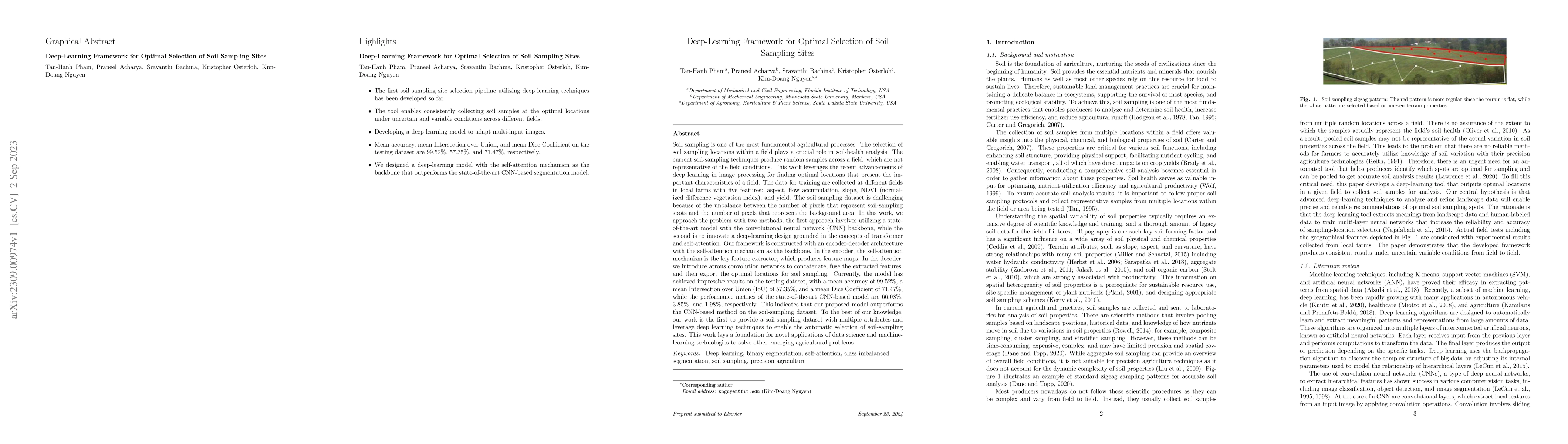 Thumbnail for Deep-Learning Framework for Optimal Selection of Soil Sampling Sites