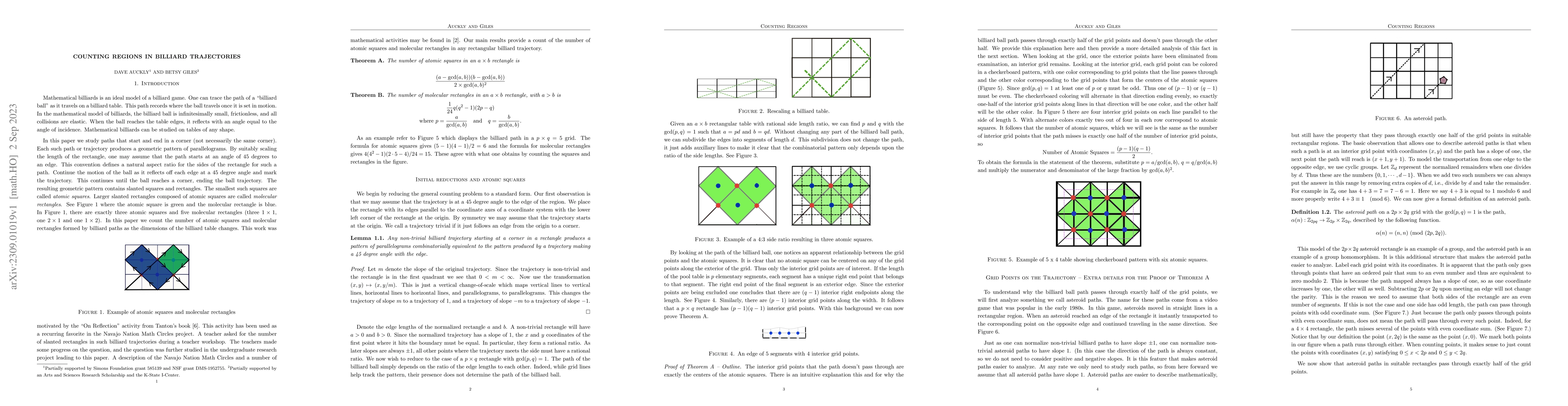 Thumbnail for Counting Regions in Billiard Trajectories