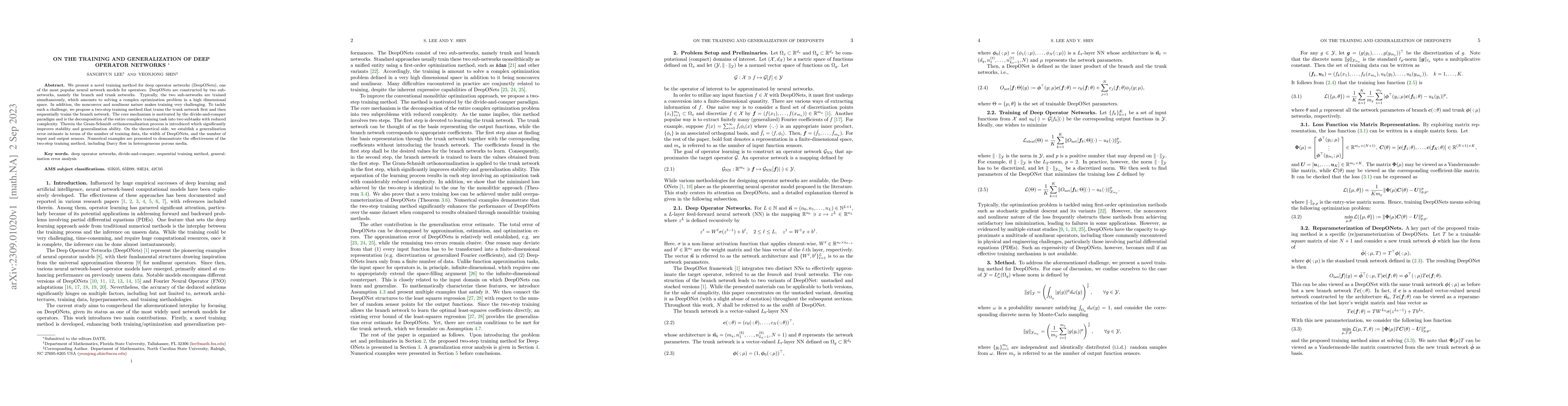 Thumbnail for On the training and generalization of deep operator networks