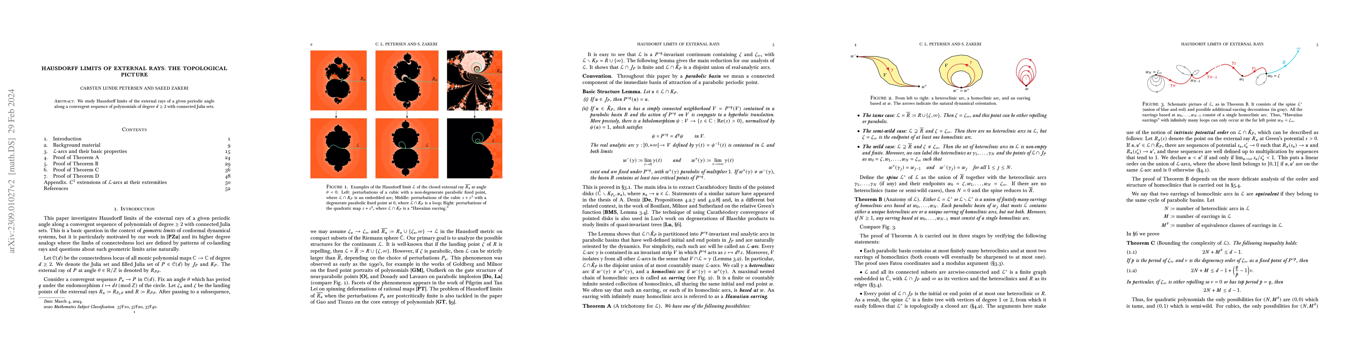 Thumbnail for Hausdorff limits of external rays: the topological picture