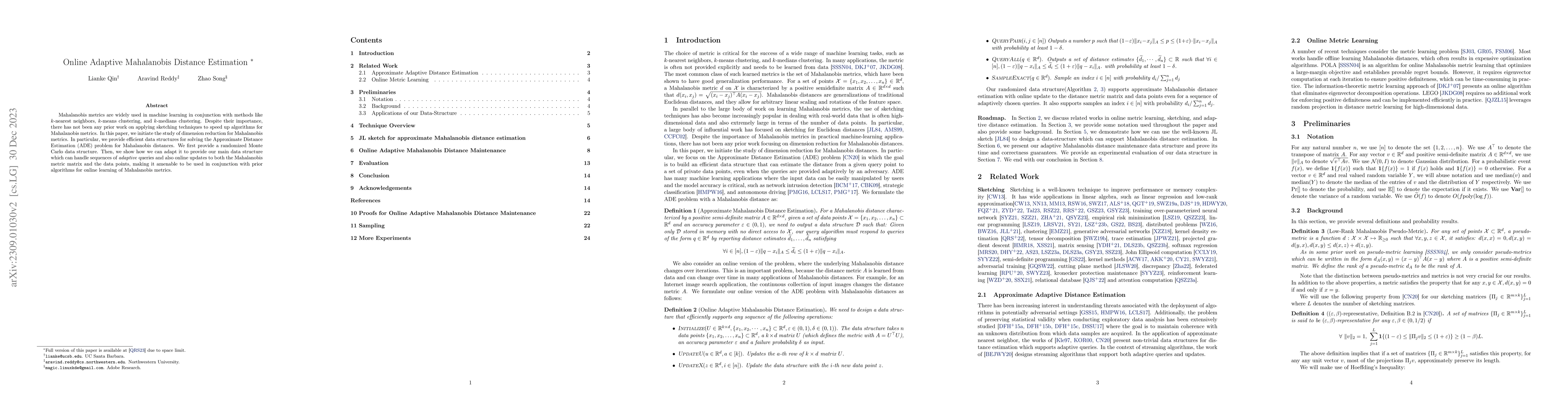 Thumbnail for Online Adaptive Mahalanobis Distance Estimation