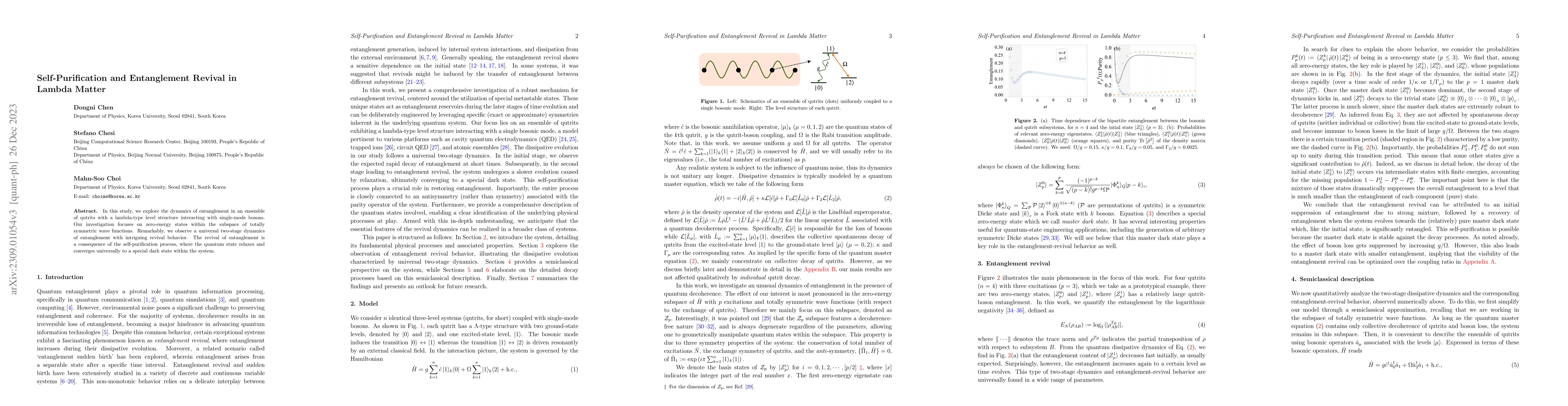 Thumbnail for Self-Purification and Entanglement Revival in Lambda Matter
