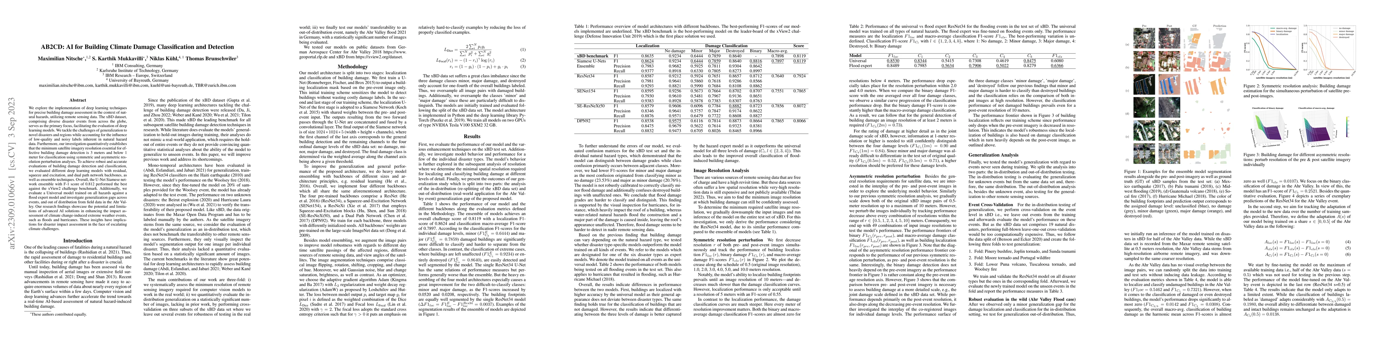 Thumbnail for AB2CD: AI for Building Climate Damage Classification and Detection