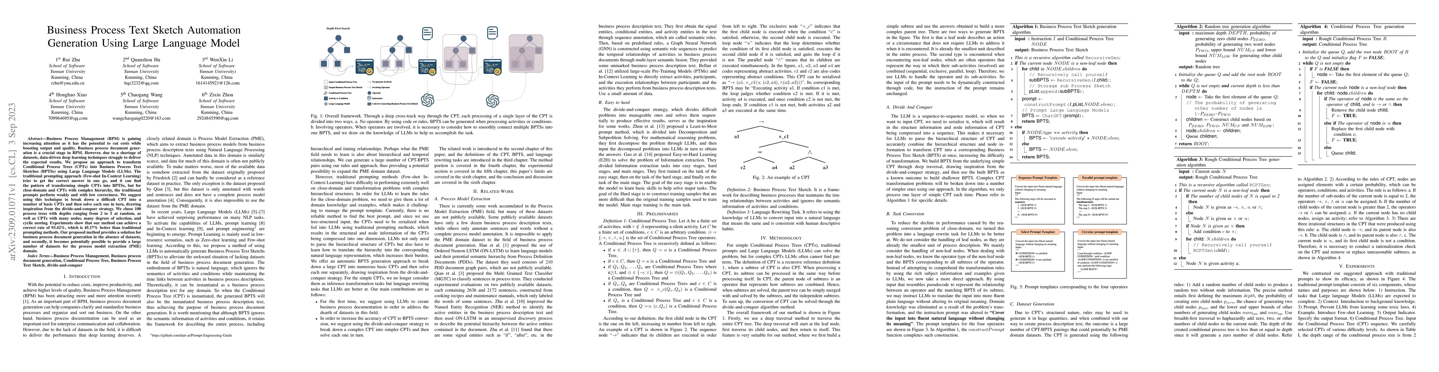 Thumbnail for Business Process Text Sketch Automation Generation Using Large Language
  Model