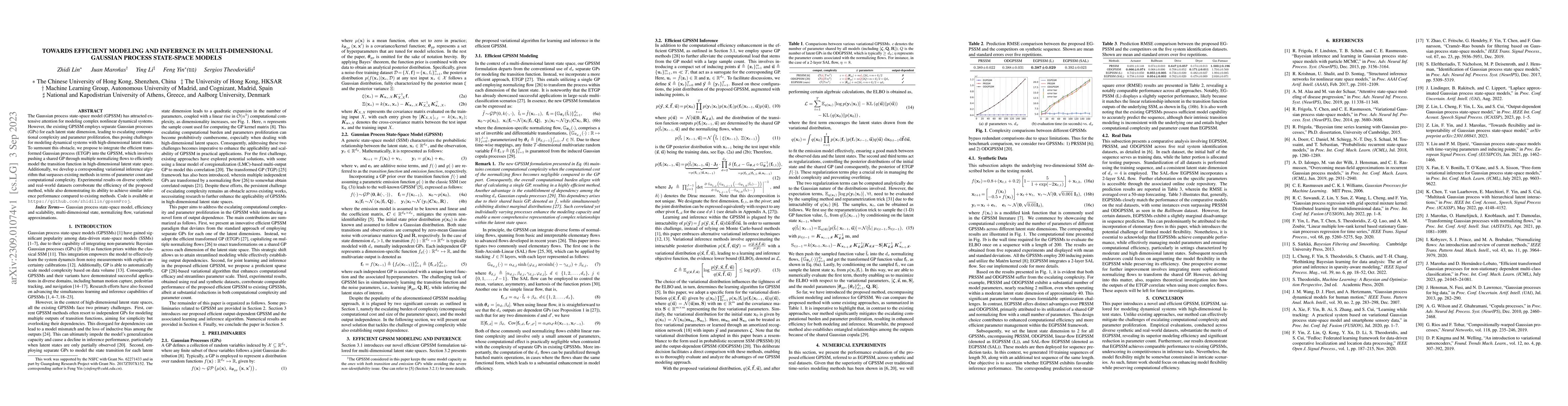 Thumbnail for Towards Efficient Modeling and Inference in Multi-Dimensional Gaussian
  Process State-Space Models