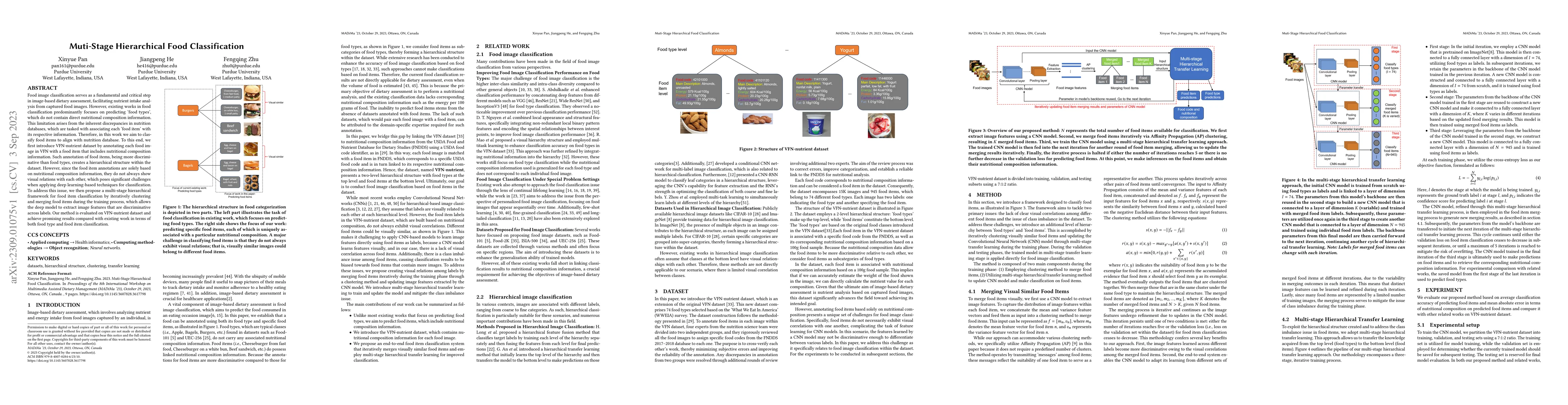 Thumbnail for Muti-Stage Hierarchical Food Classification