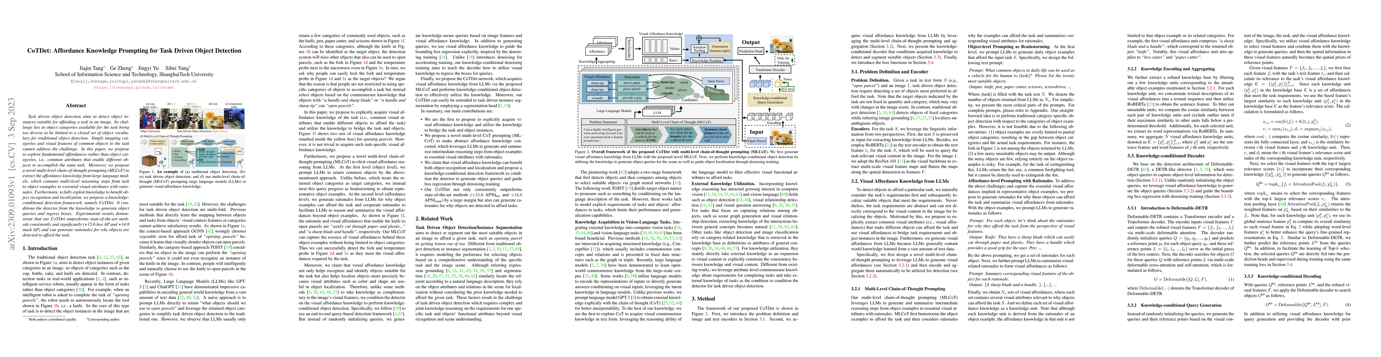 Thumbnail for CoTDet: Affordance Knowledge Prompting for Task Driven Object Detection