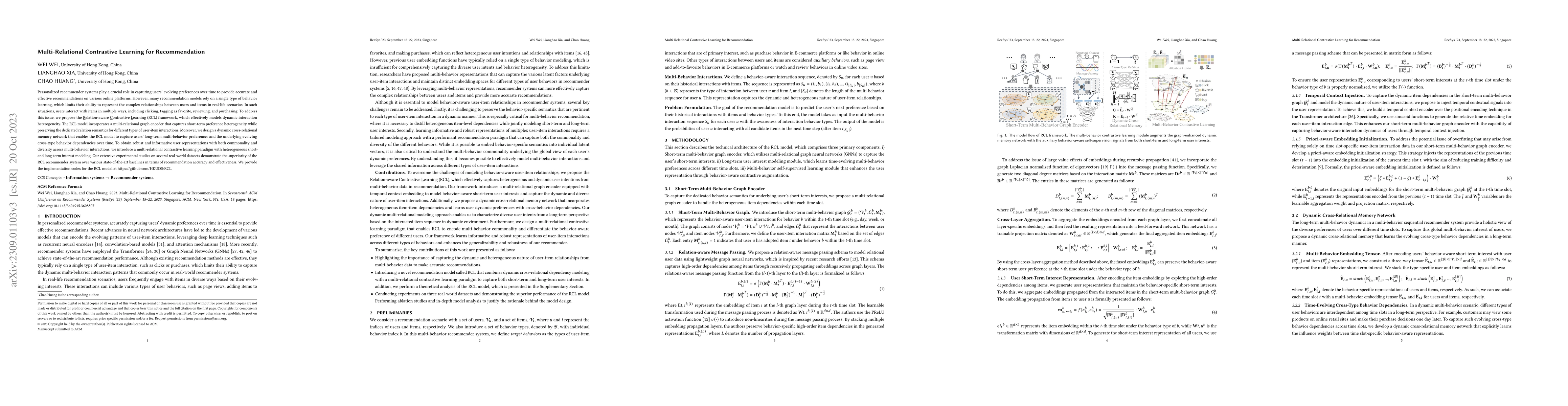 Thumbnail for Multi-Relational Contrastive Learning for Recommendation