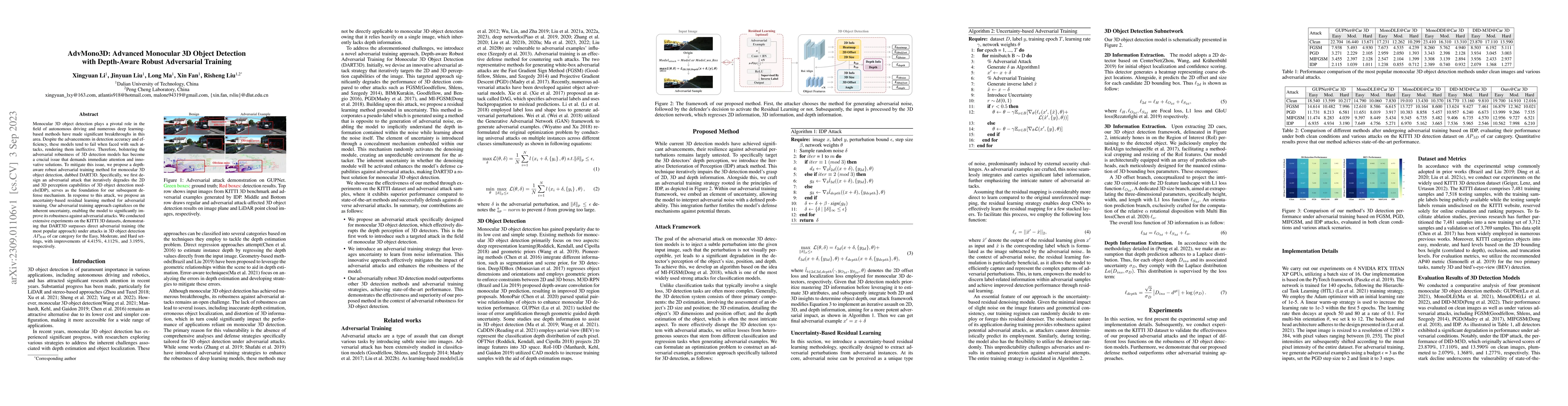 Thumbnail for AdvMono3D: Advanced Monocular 3D Object Detection with Depth-Aware
  Robust Adversarial Training