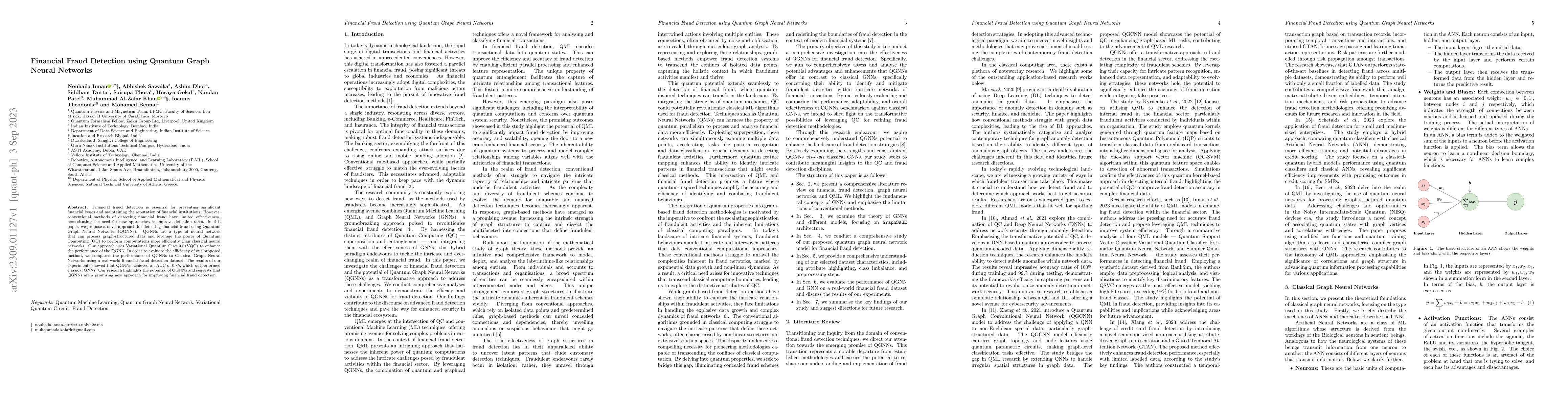 Thumbnail for Financial Fraud Detection using Quantum Graph Neural Networks