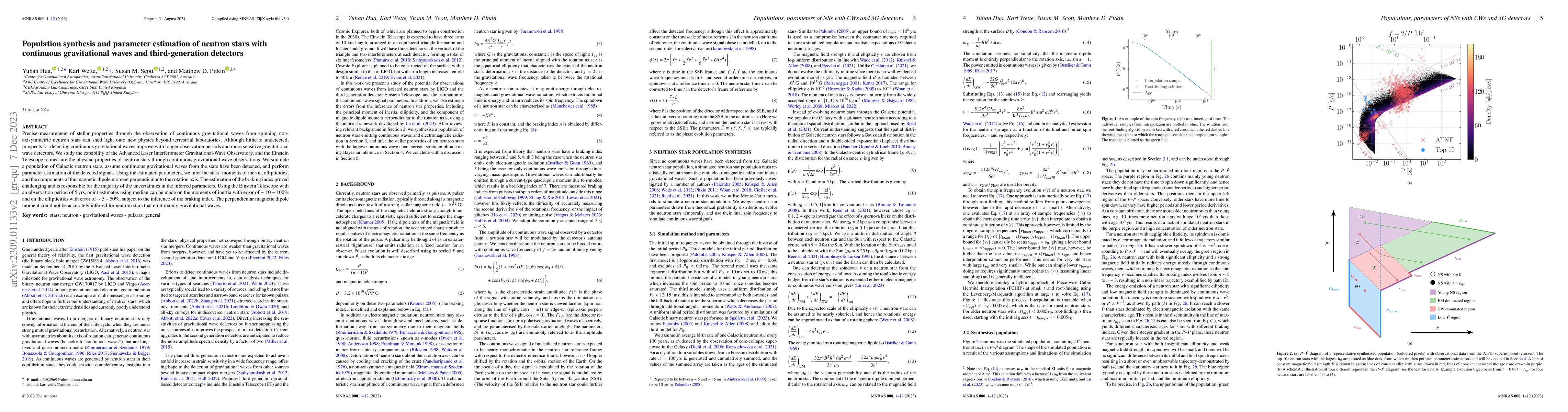 Thumbnail for Population synthesis and parameter estimation of neutron stars with
  continuous gravitational waves and third-generation detectors