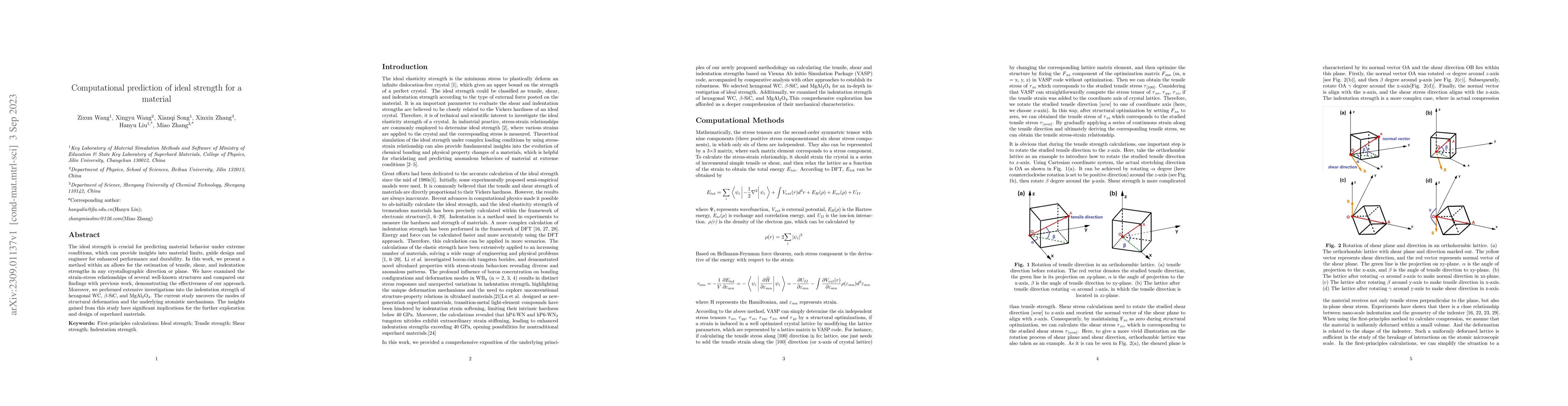 Thumbnail for Computational prediction of ideal strength for a material