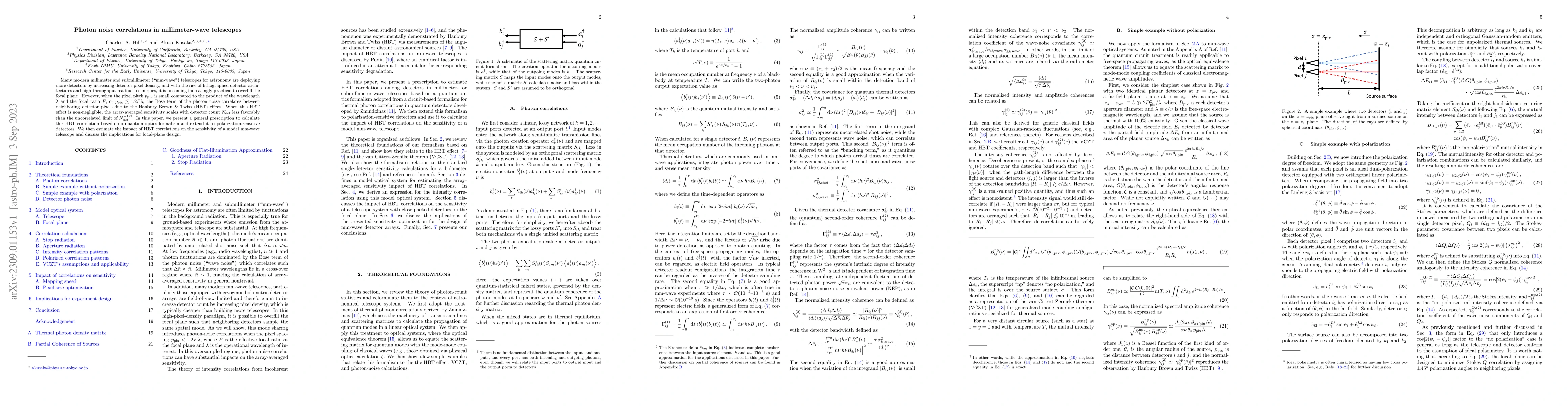 Thumbnail for Photon noise correlations in millimeter-wave telescopes