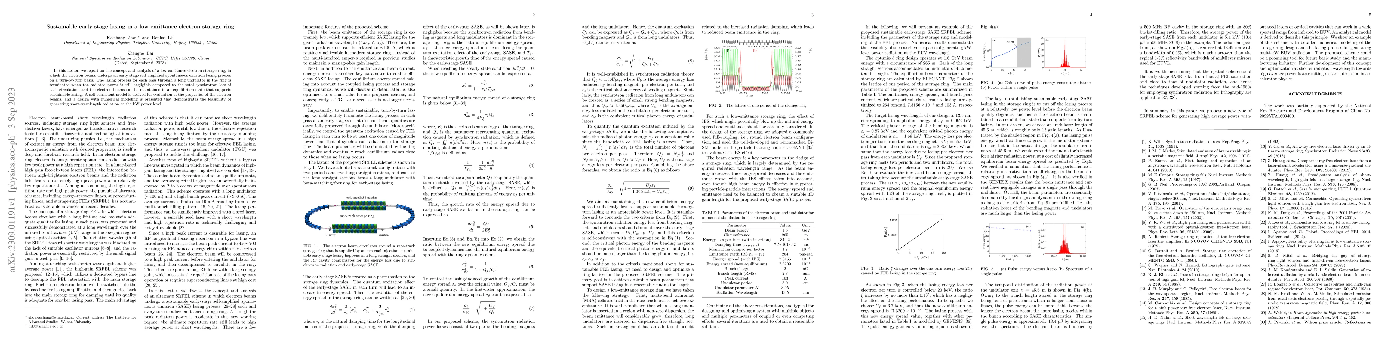 Thumbnail for Sustainable early-stage lasing in a low-emittance electron storage ring