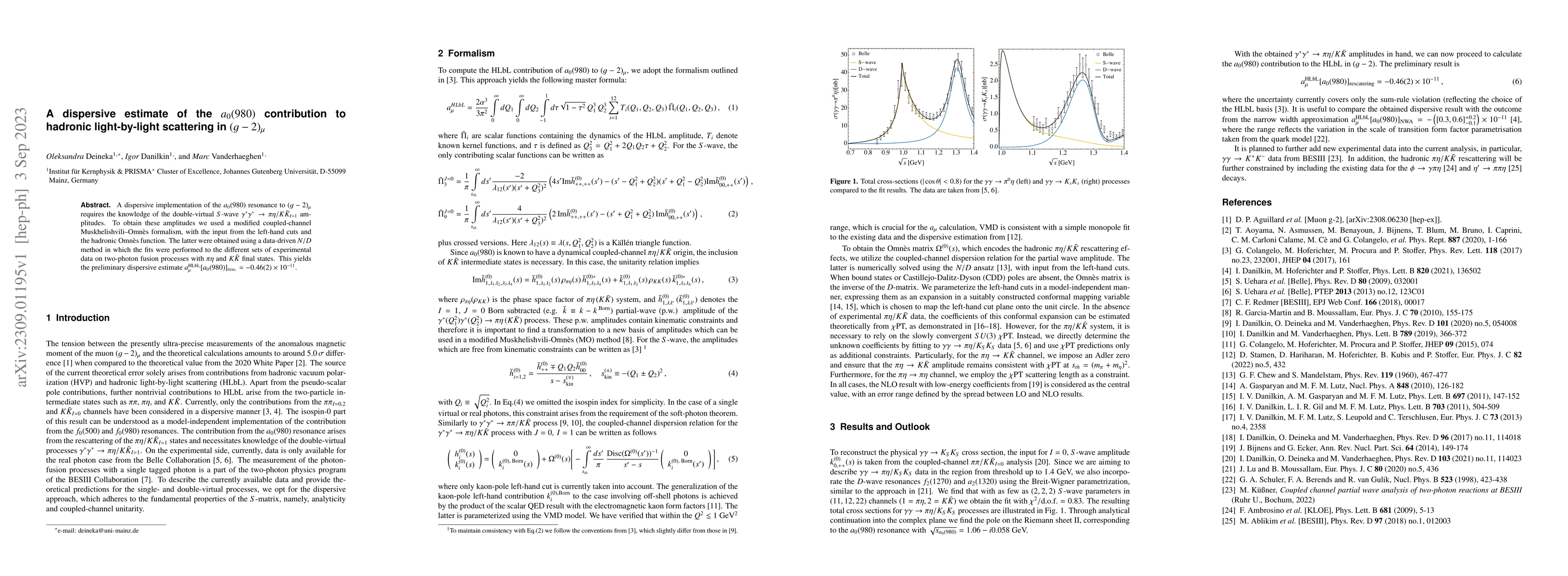 Thumbnail for A dispersive estimate of the $a_0(980)$ contribution to hadronic
  light-by-light scattering in $(g-2)_\mu$