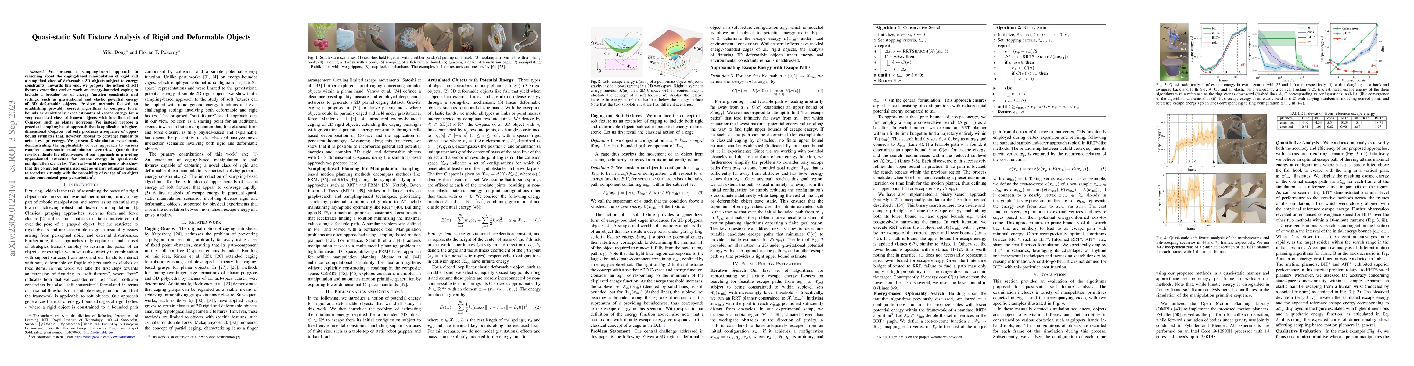 Thumbnail for Quasi-static Soft Fixture Analysis of Rigid and Deformable Objects
