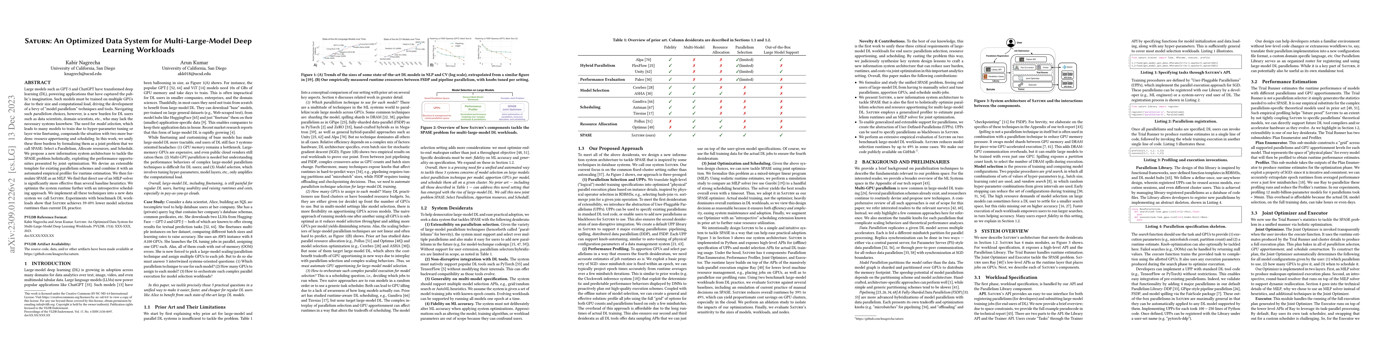 Thumbnail for Saturn: An Optimized Data System for Large Model Deep Learning Workloads